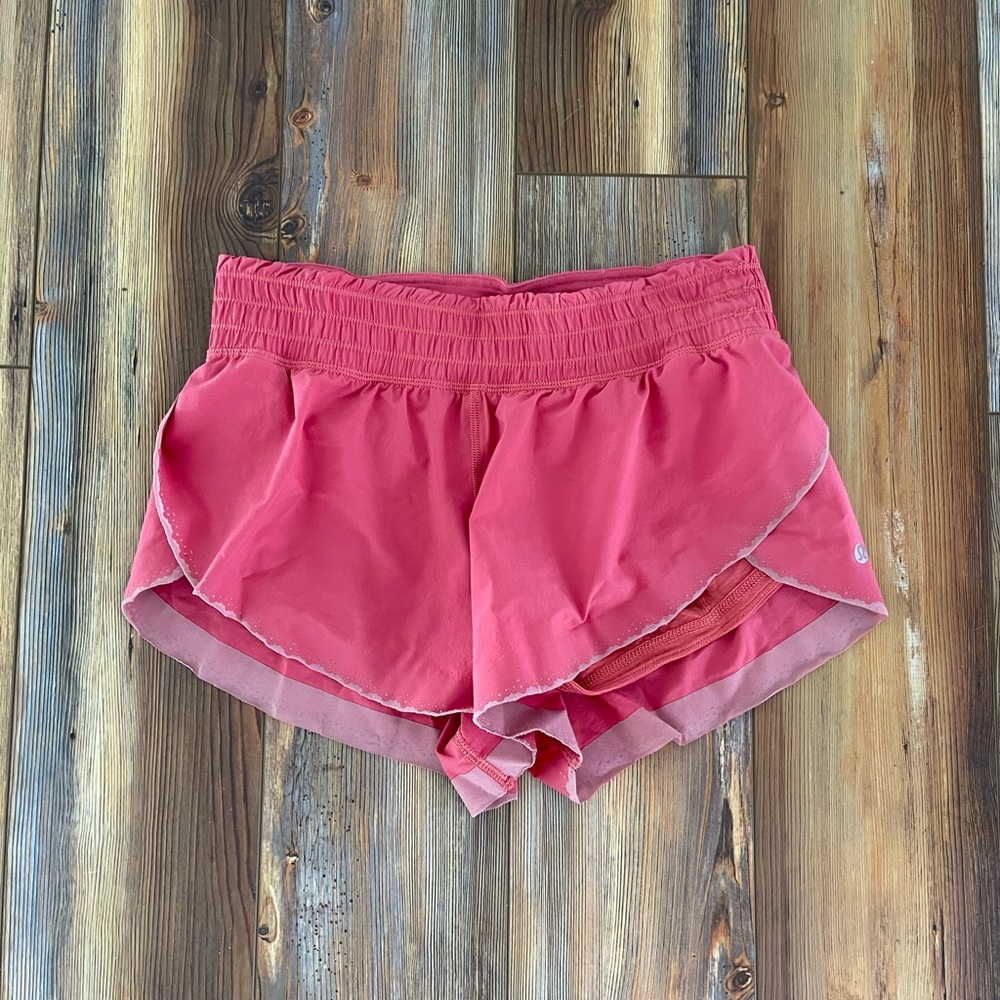 Lululemon coral/pink shorts size 4